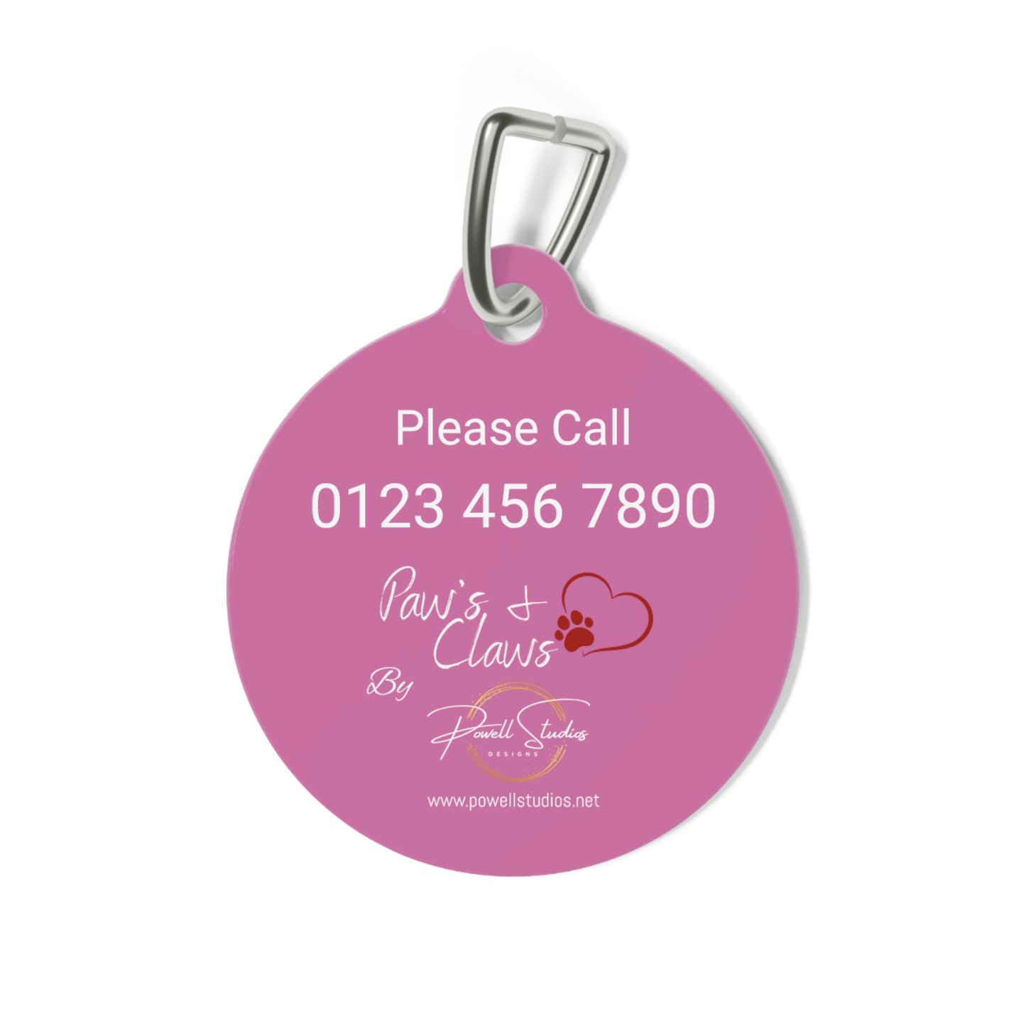 Pink "I May Have Lost My Human" , Pet Tag, Pet ID, Dog Tag, Dog ID, Cat ID, Cat Tag