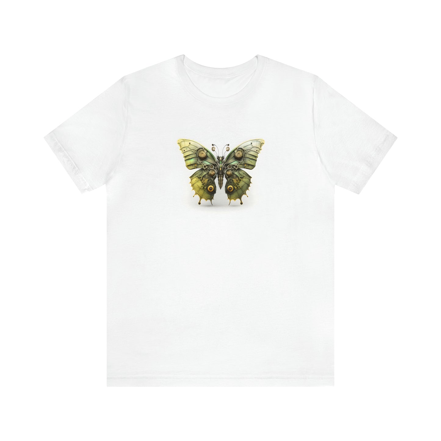 Steam Punk Butterfly Green Acid design, Unisex Jersey Short Sleeve Tee,