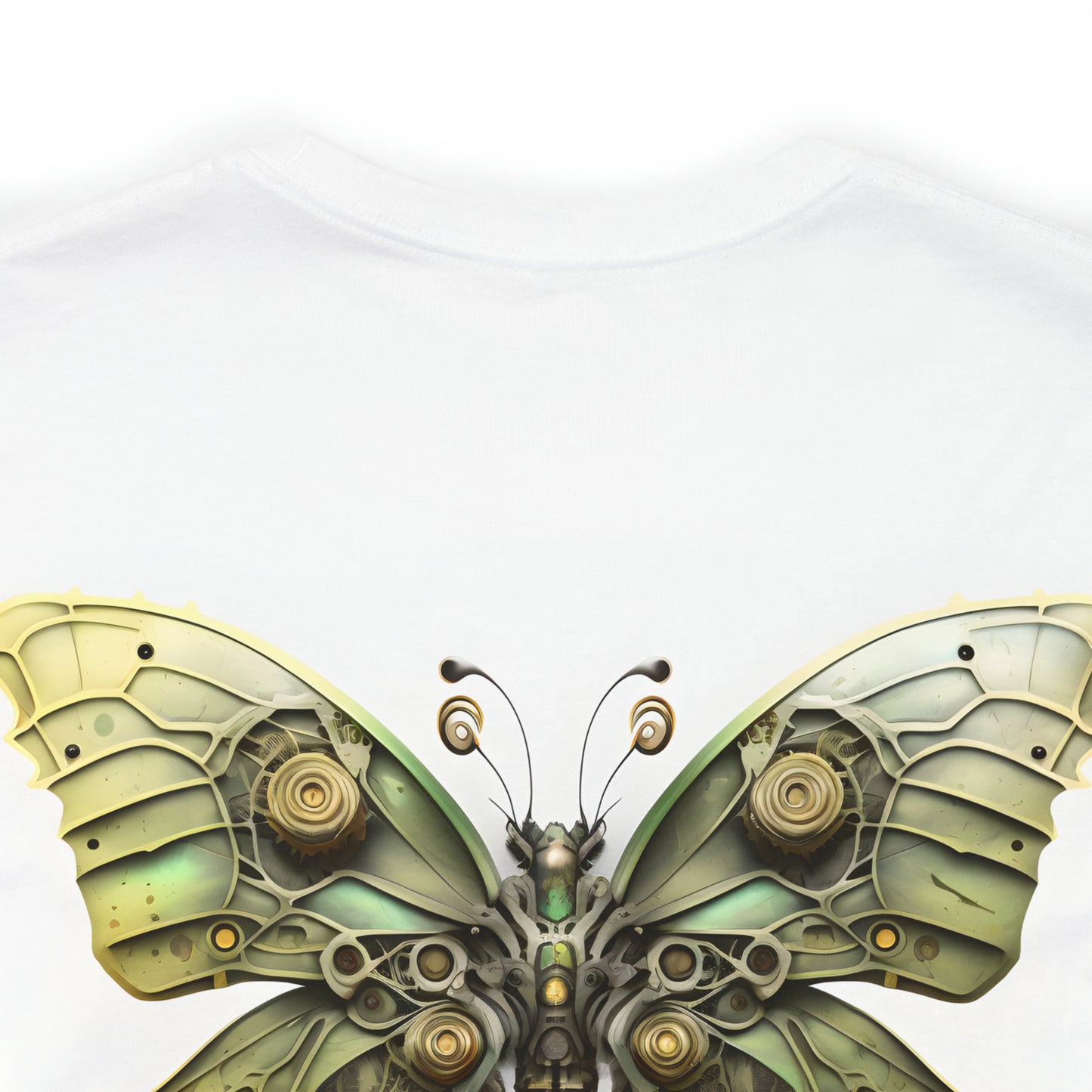 Steam Punk Butterfly Green Acid design, Unisex Jersey Short Sleeve Tee,