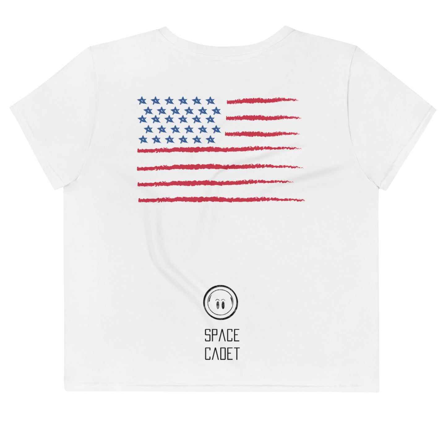 USA Space Cadet All-Over Print Crop Tee