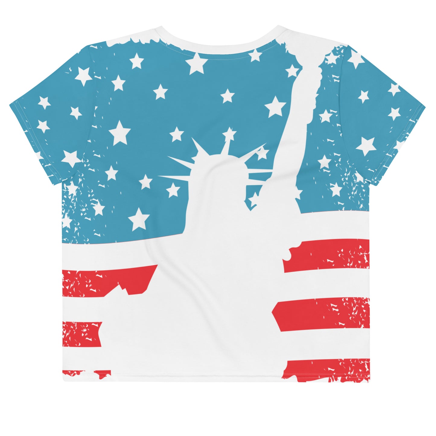 Usa All-Over Print Crop Tee