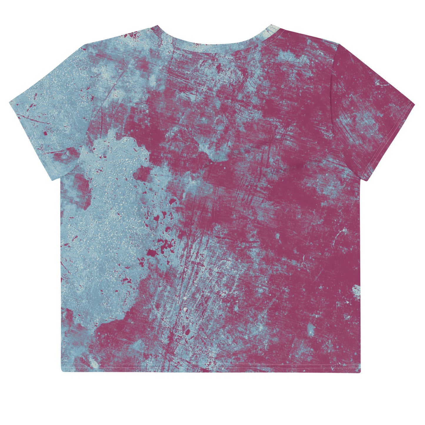 USA Flag All-Over Print Crop Tee