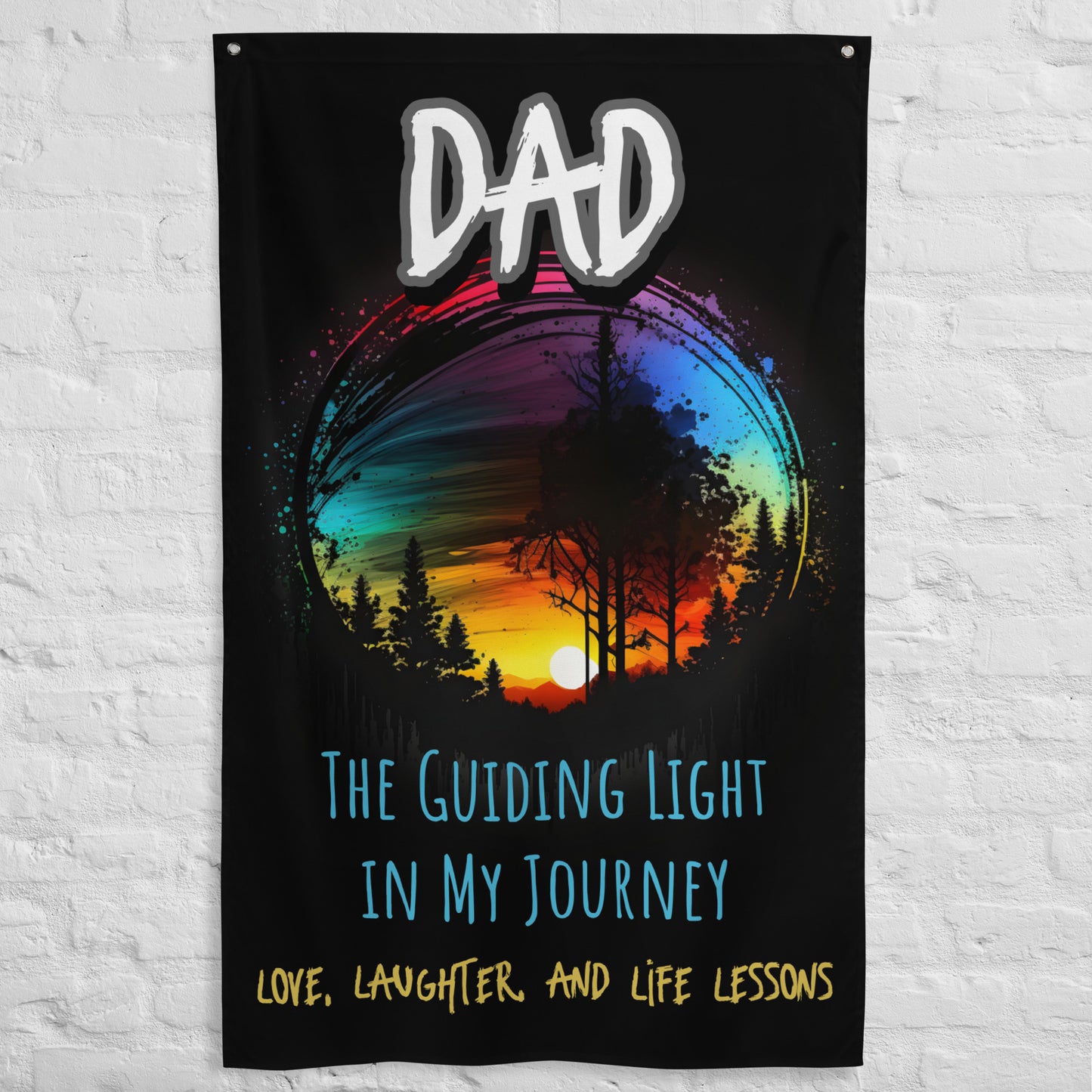 FAthers Day, Dad, Guiding Light, Wall Art Flag