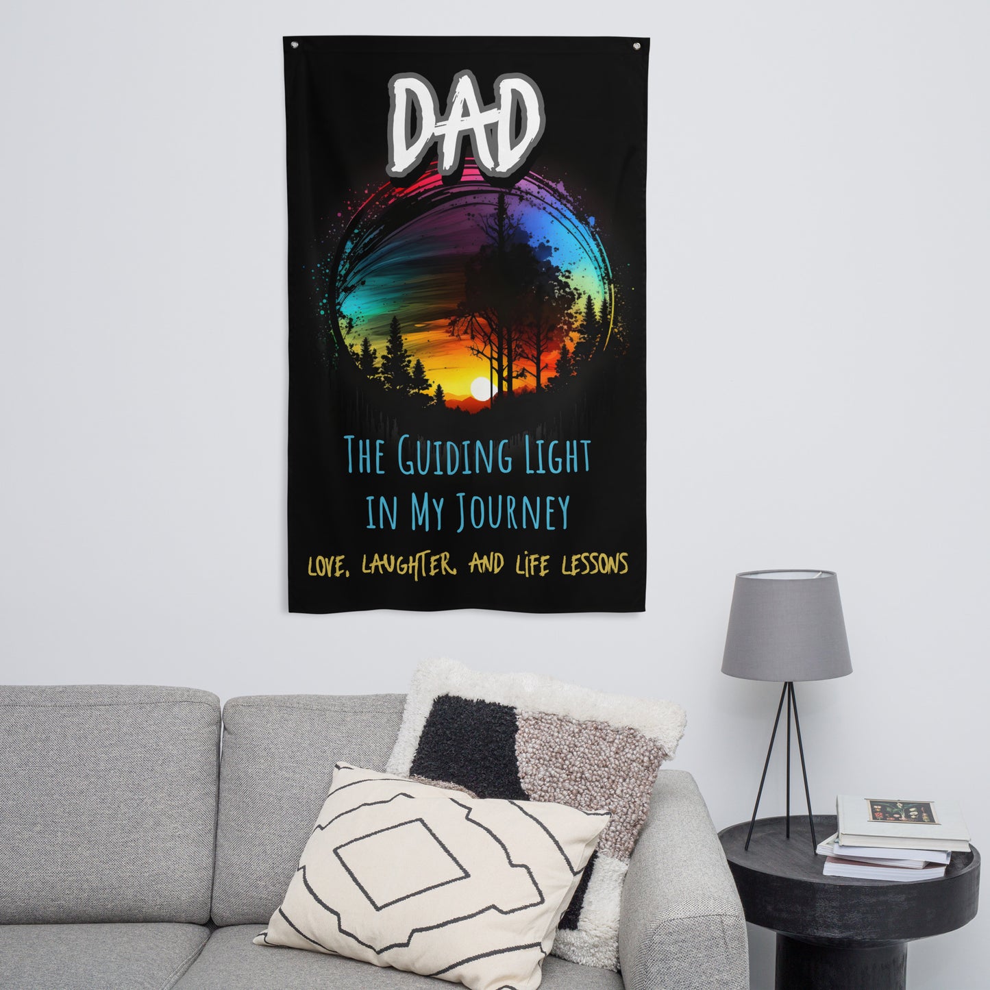 FAthers Day, Dad, Guiding Light, Wall Art Flag