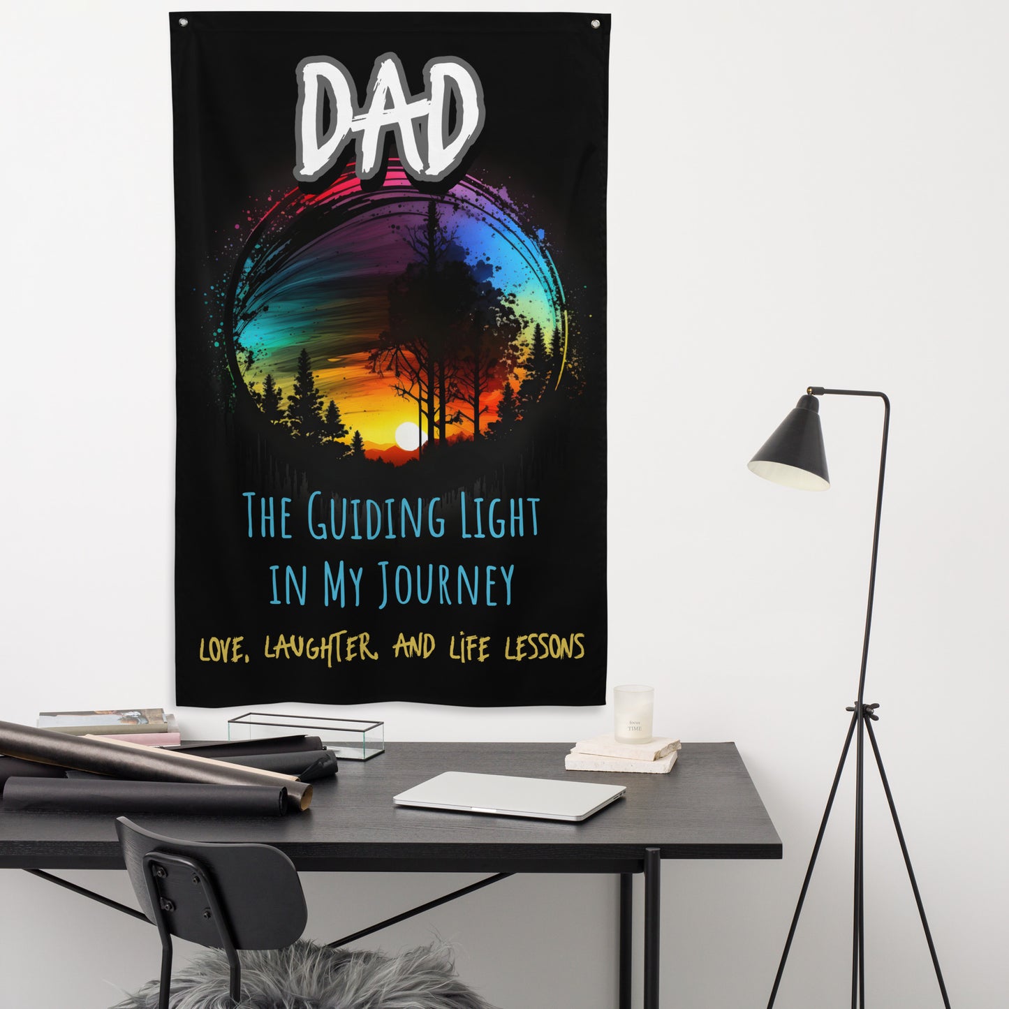 FAthers Day, Dad, Guiding Light, Wall Art Flag