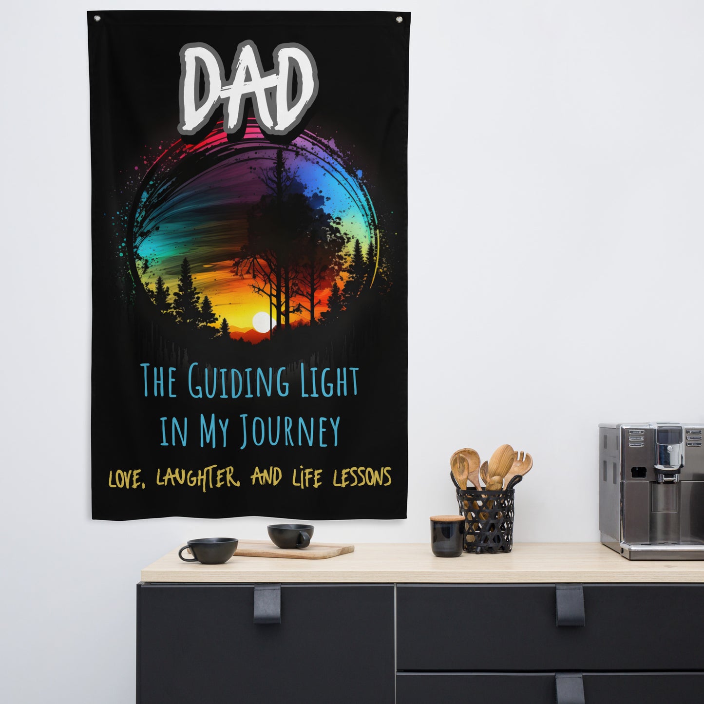 FAthers Day, Dad, Guiding Light, Wall Art Flag