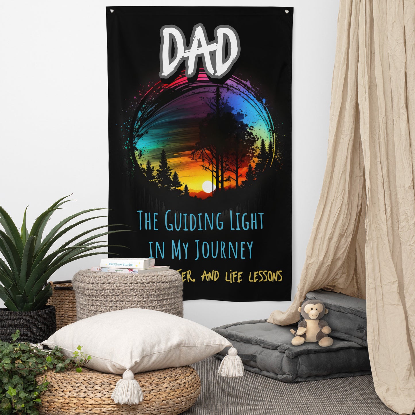 FAthers Day, Dad, Guiding Light, Wall Art Flag