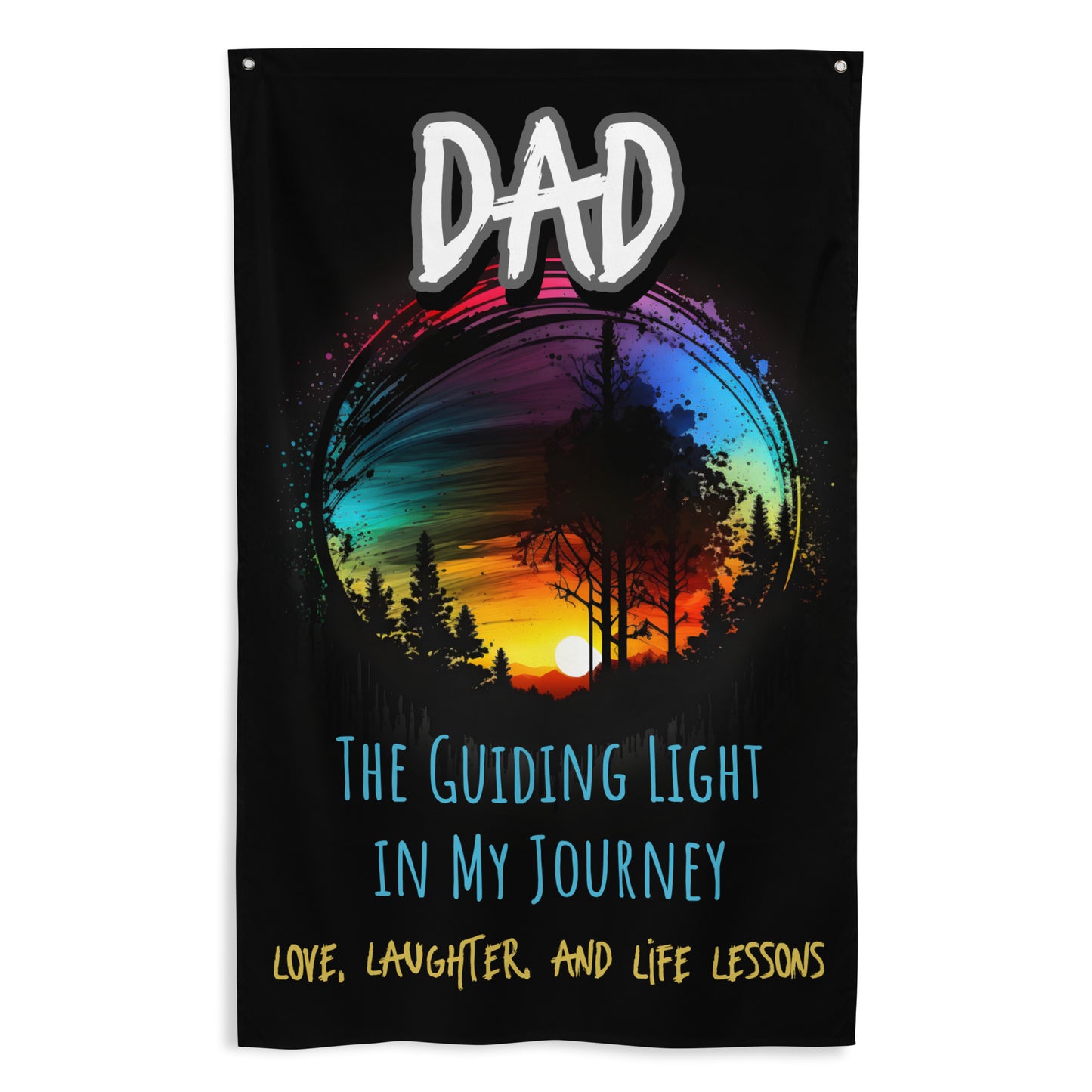 FAthers Day, Dad, Guiding Light, Wall Art Flag