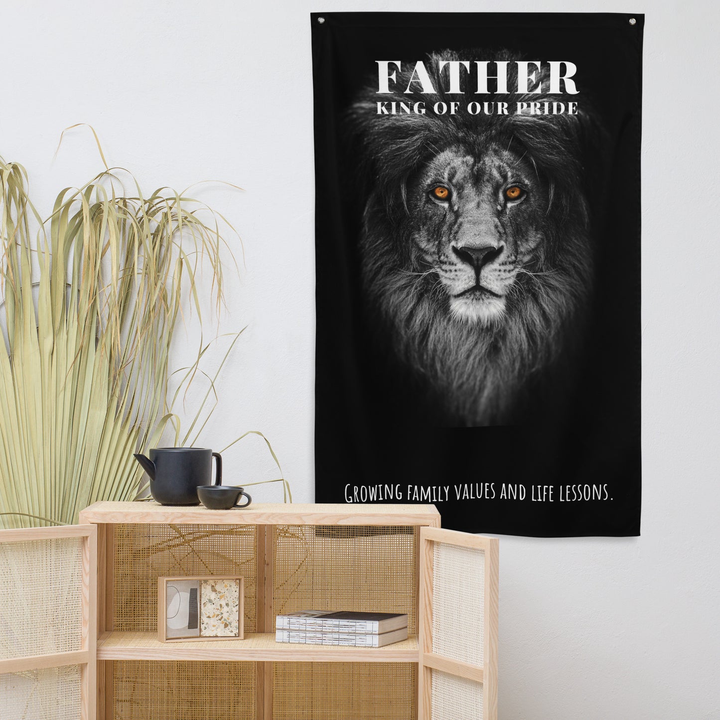 Fathers Day, Dad, Father, King of Our Pride Wall Art Flag
