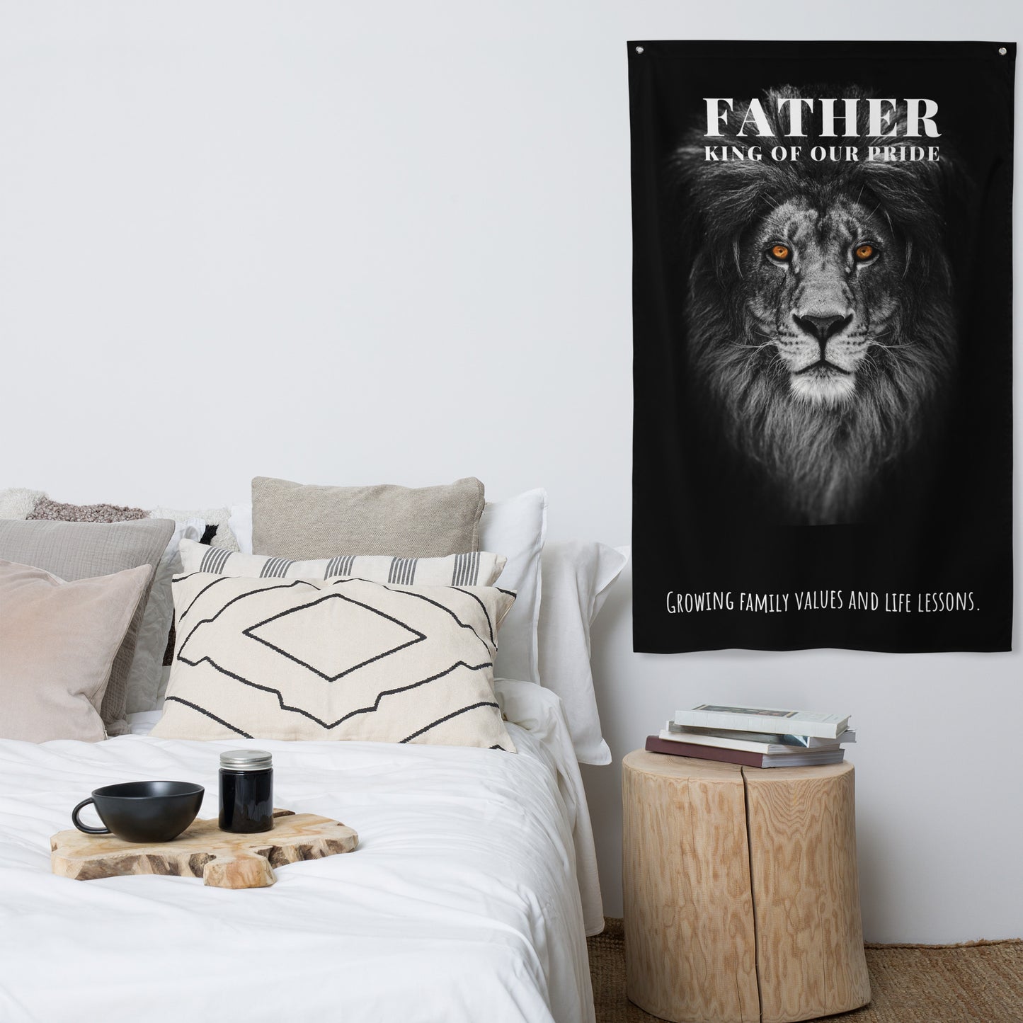 Fathers Day, Dad, Father, King of Our Pride Wall Art Flag