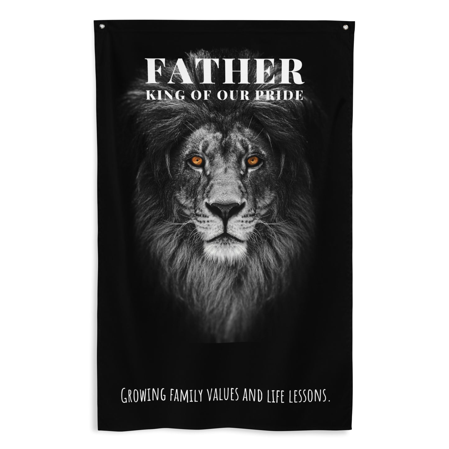 Fathers Day, Dad, Father, King of Our Pride Wall Art Flag