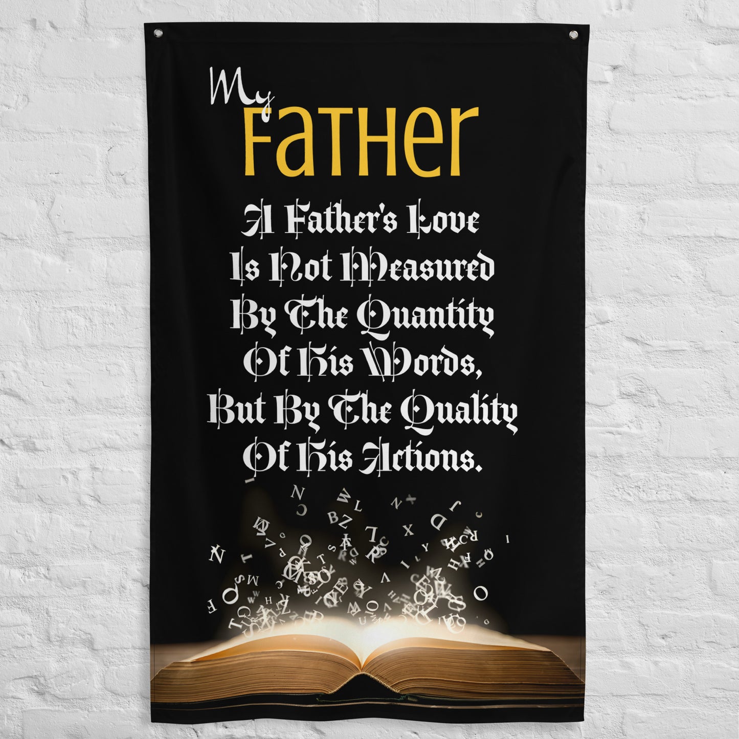 Father's Day, Dad, inspiring quote, great for any Workshop, Garage, Office home.