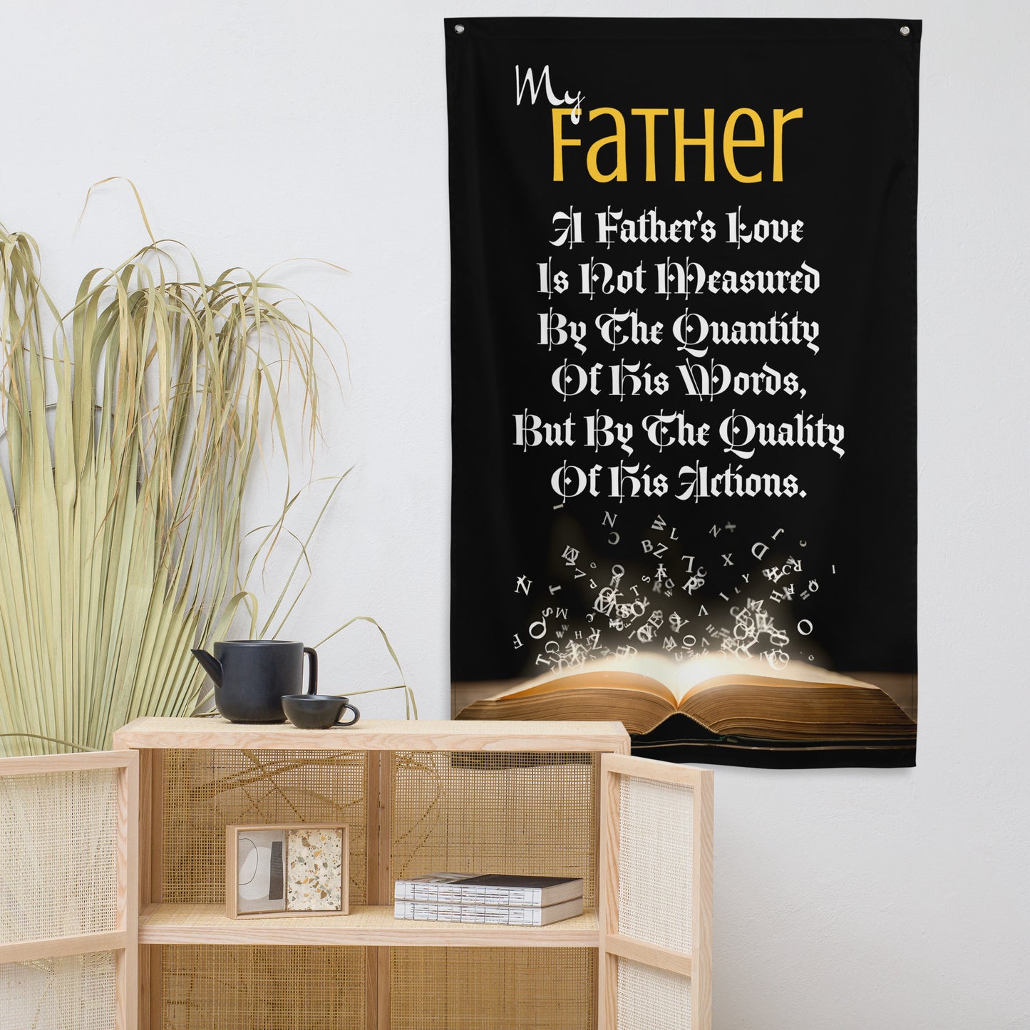 Father's Day, Dad, inspiring quote, great for any Workshop, Garage, Office home.