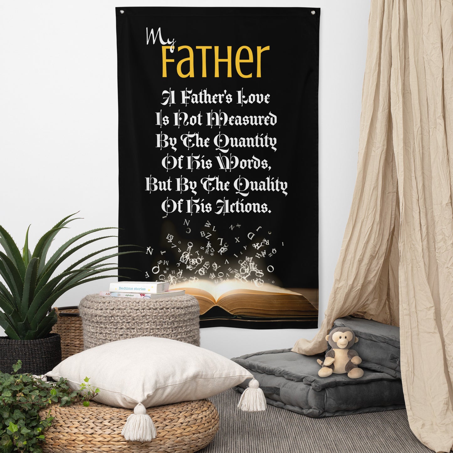 Father's Day, Dad, inspiring quote, great for any Workshop, Garage, Office home.