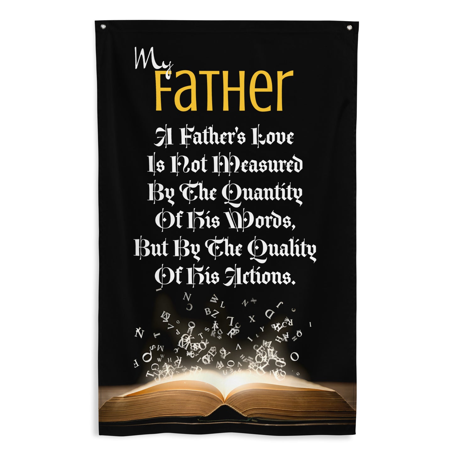 Father's Day, Dad, inspiring quote, great for any Workshop, Garage, Office home.