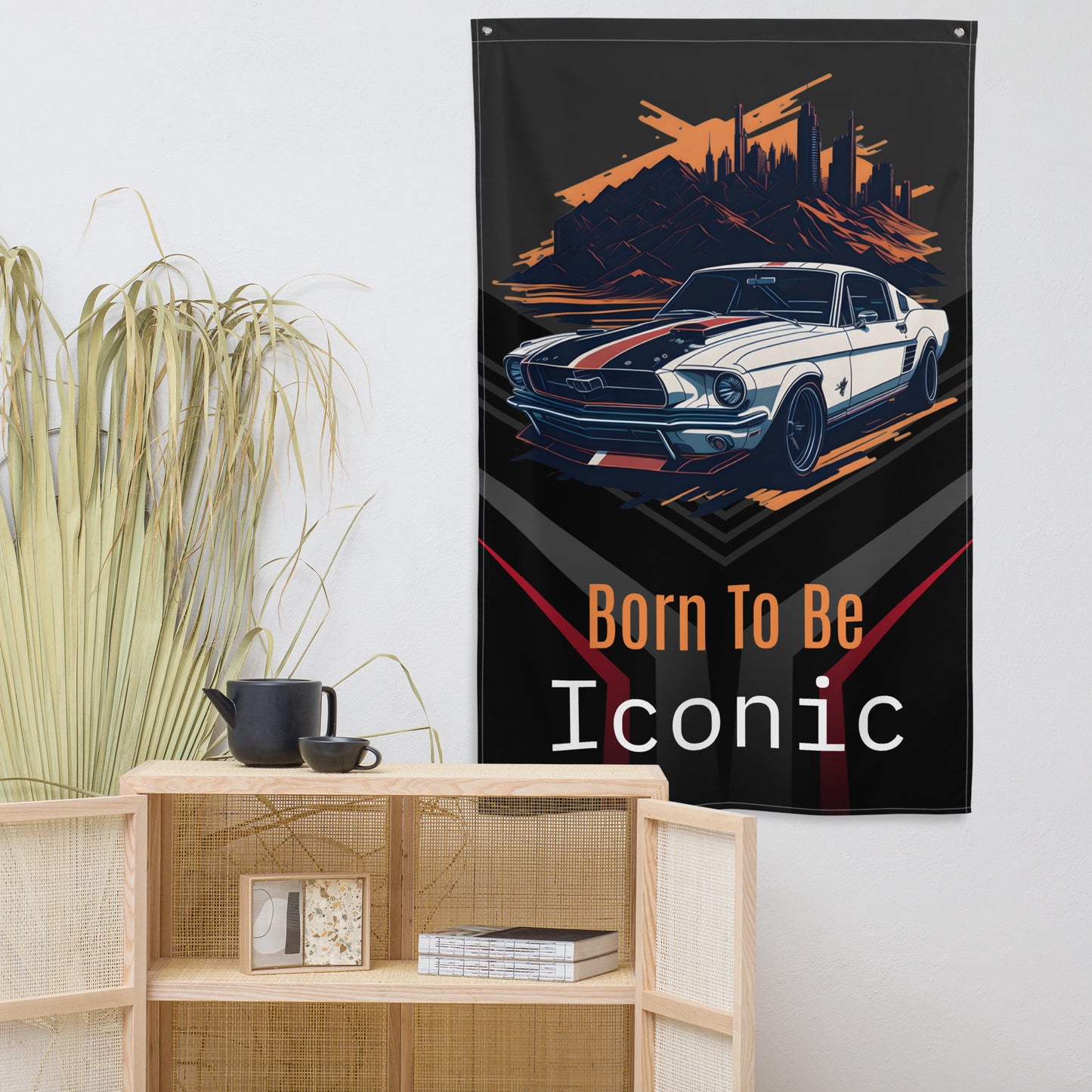 Born To Be Iconic, Mustang Retro Flag