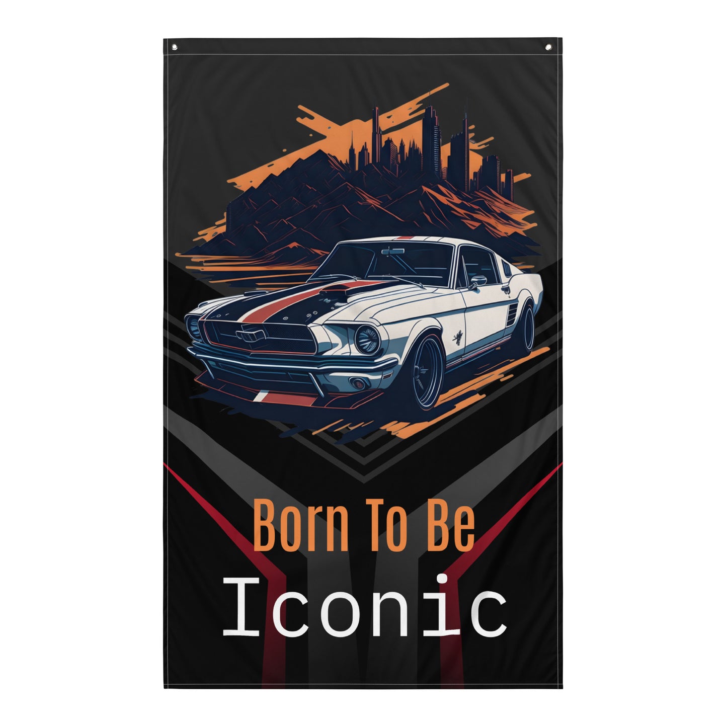 Born To Be Iconic, Mustang Retro Flag