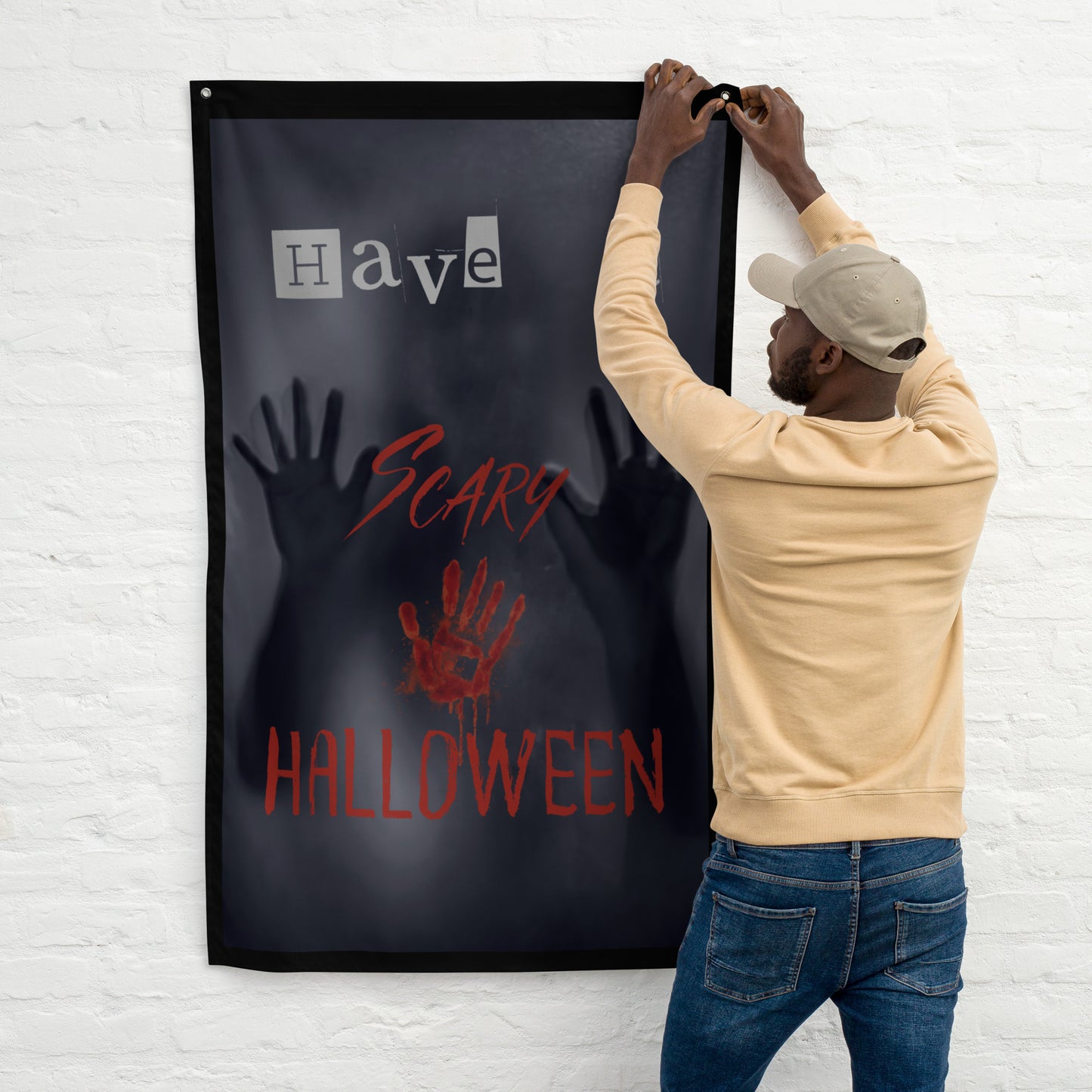 Have A Scary Halloween, Spooky Ghostly Halloween Decoration Wall Art