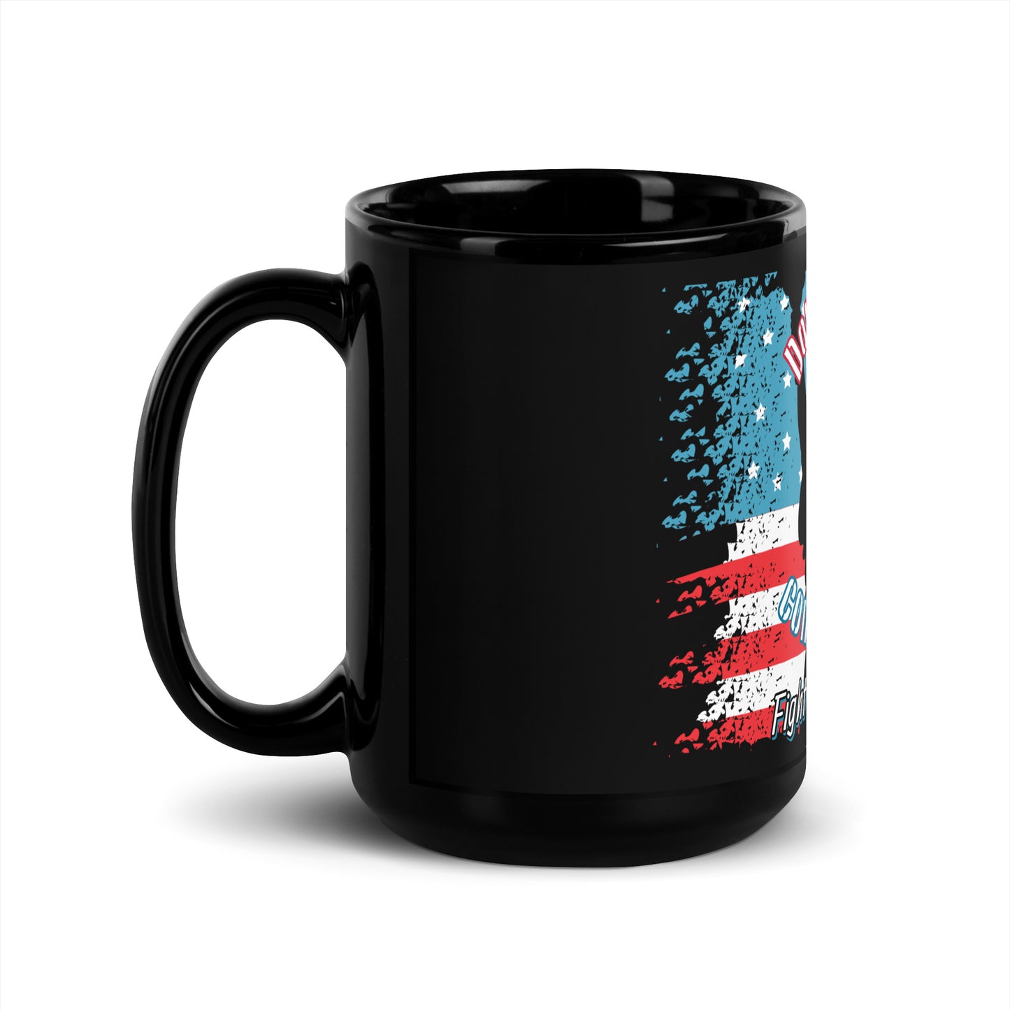 Fight for your liberty USA Black Glossy Mug