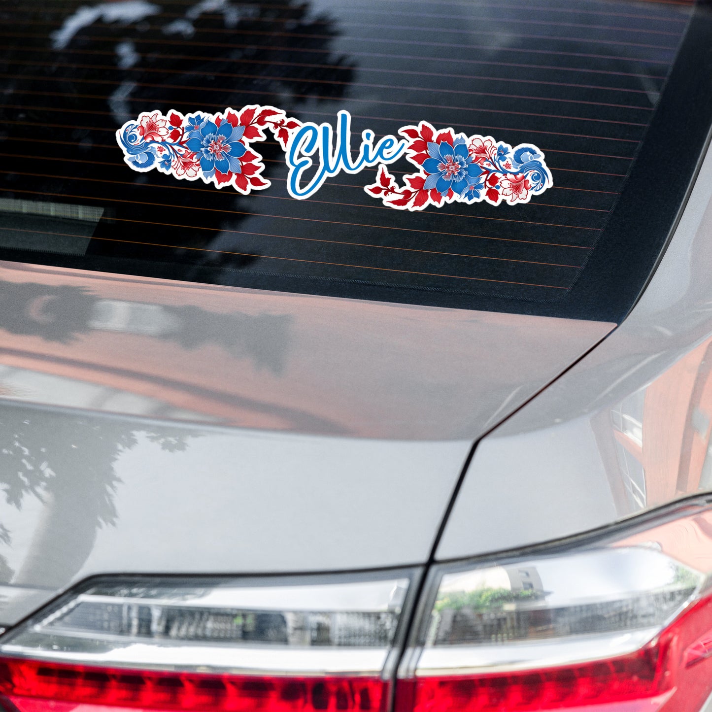 intricate baroque sakura tattoo style Design Personalised Kiss Cut Sticker from cars to book covers.