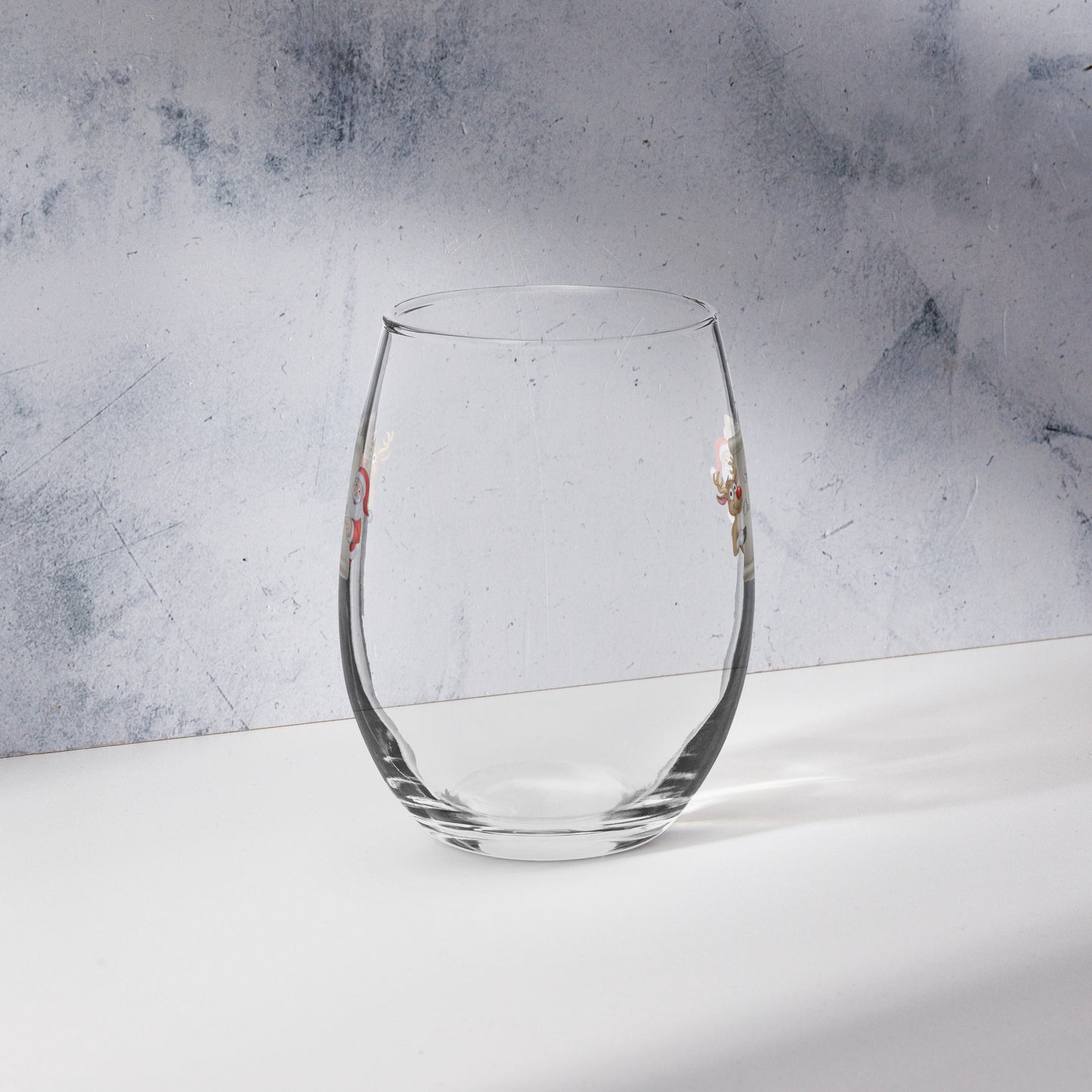 Somone Is On The Naughty List Stemless wine glass