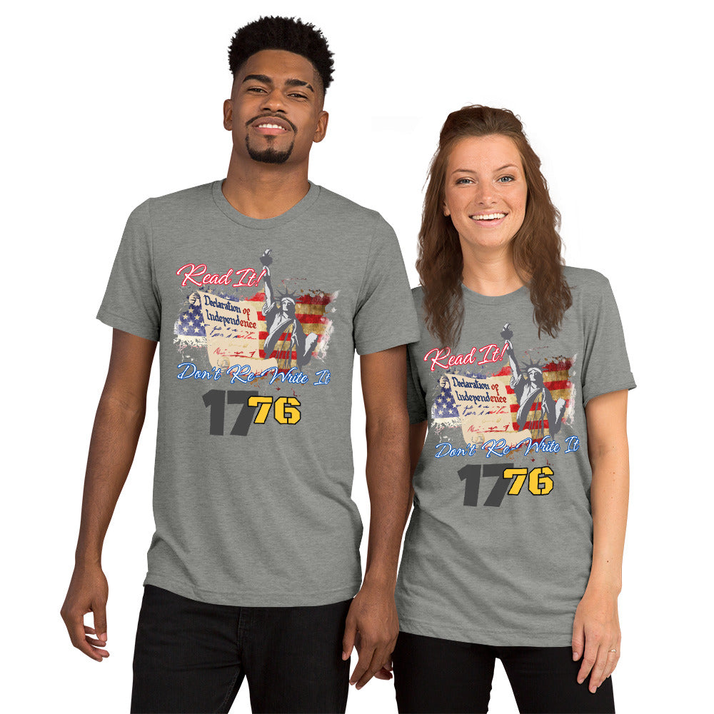 Read It, Don't re-write it, 1776 Short sleeve t-shirt