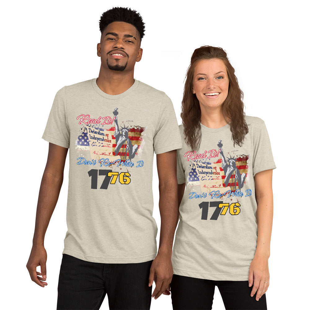 Read It, Don't re-write it, 1776 Short sleeve t-shirt