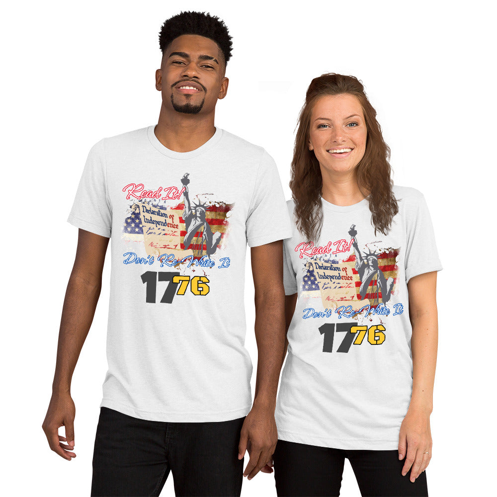 Read It, Don't re-write it, 1776 Short sleeve t-shirt