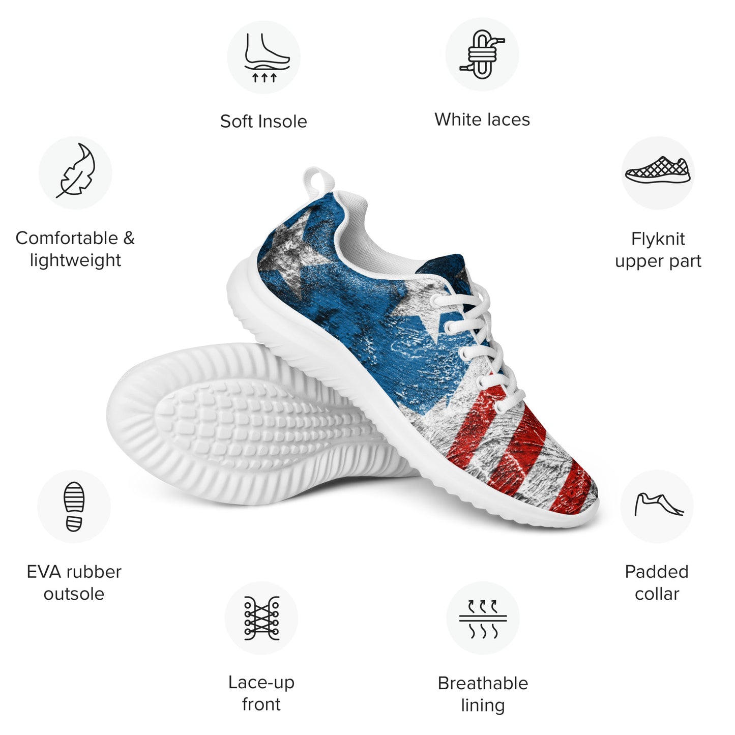 USA Classic Flag Women’s athletic shoes
