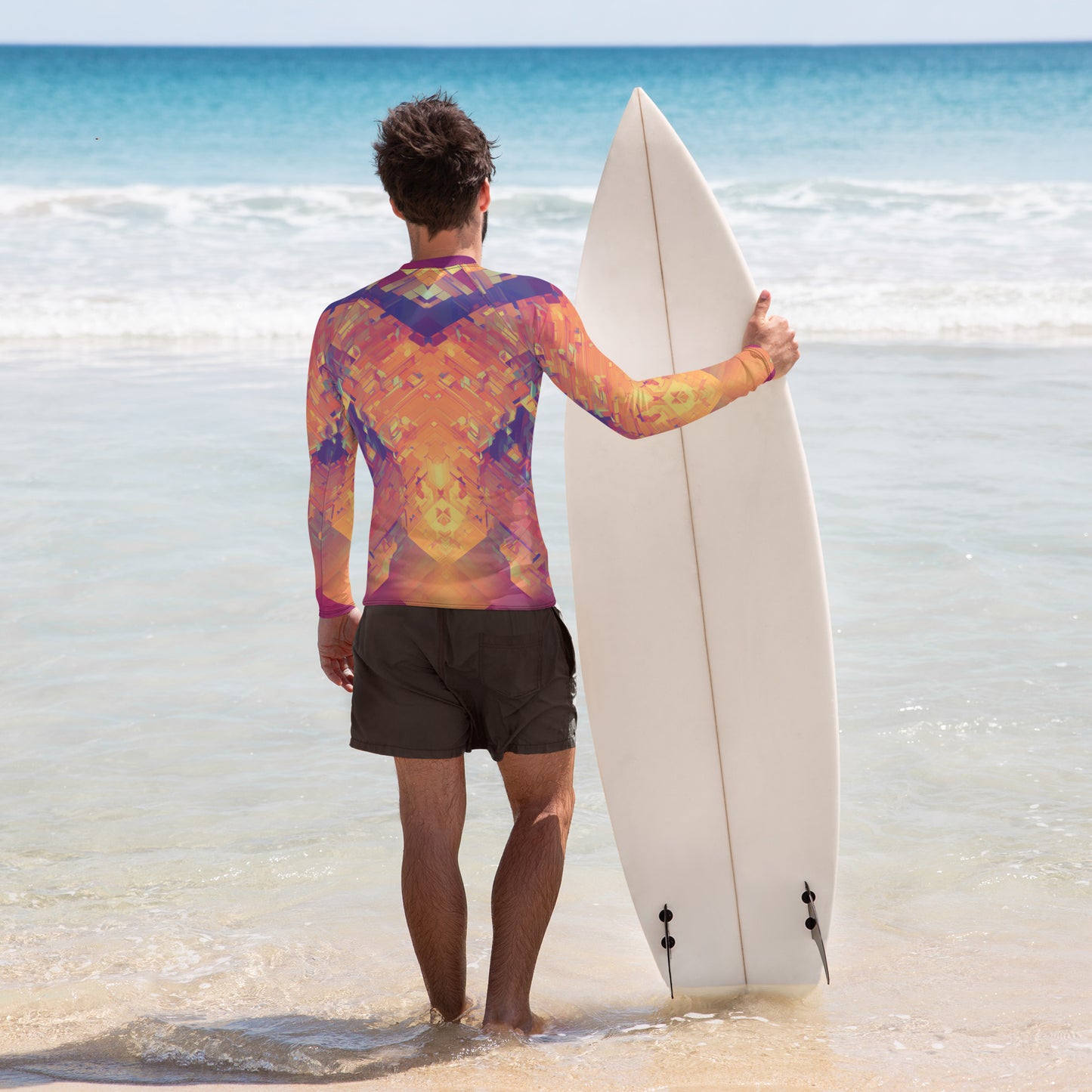 Retro Cube : Men's Rash Guard