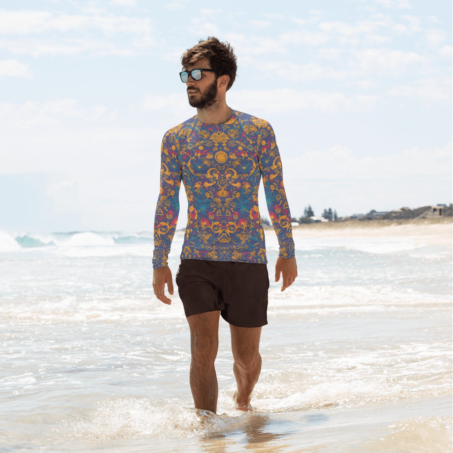 Retro Chaos : Men's Rash Guard