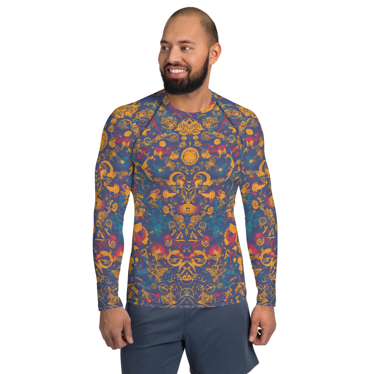 Retro Chaos : Men's Rash Guard