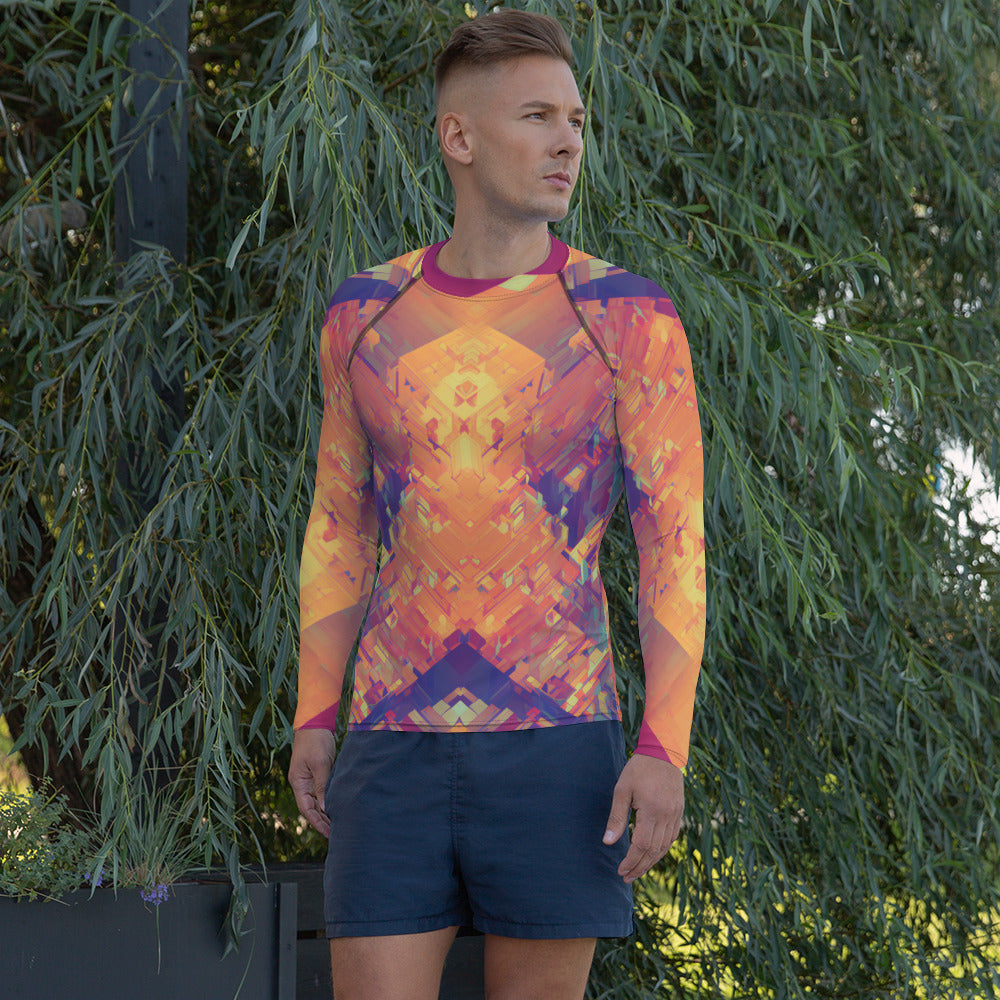 Retro Cube : Men's Rash Guard