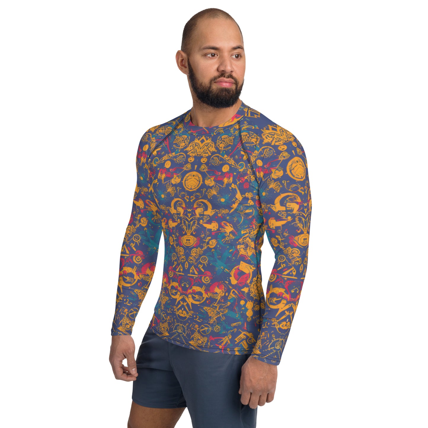 Retro Chaos : Men's Rash Guard