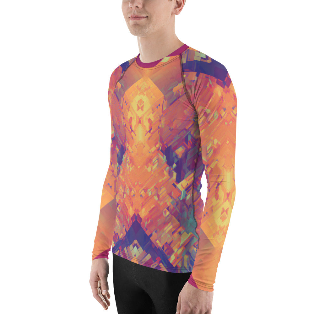 Retro Cube : Men's Rash Guard