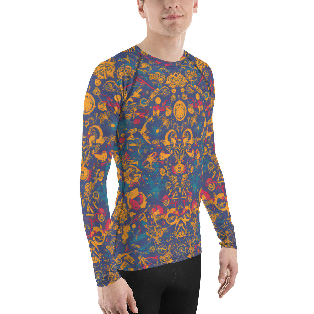Retro Chaos : Men's Rash Guard