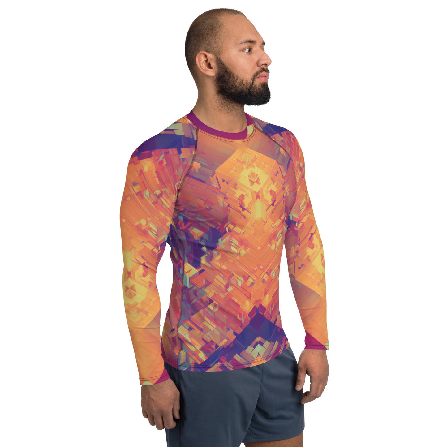 Retro Cube : Men's Rash Guard