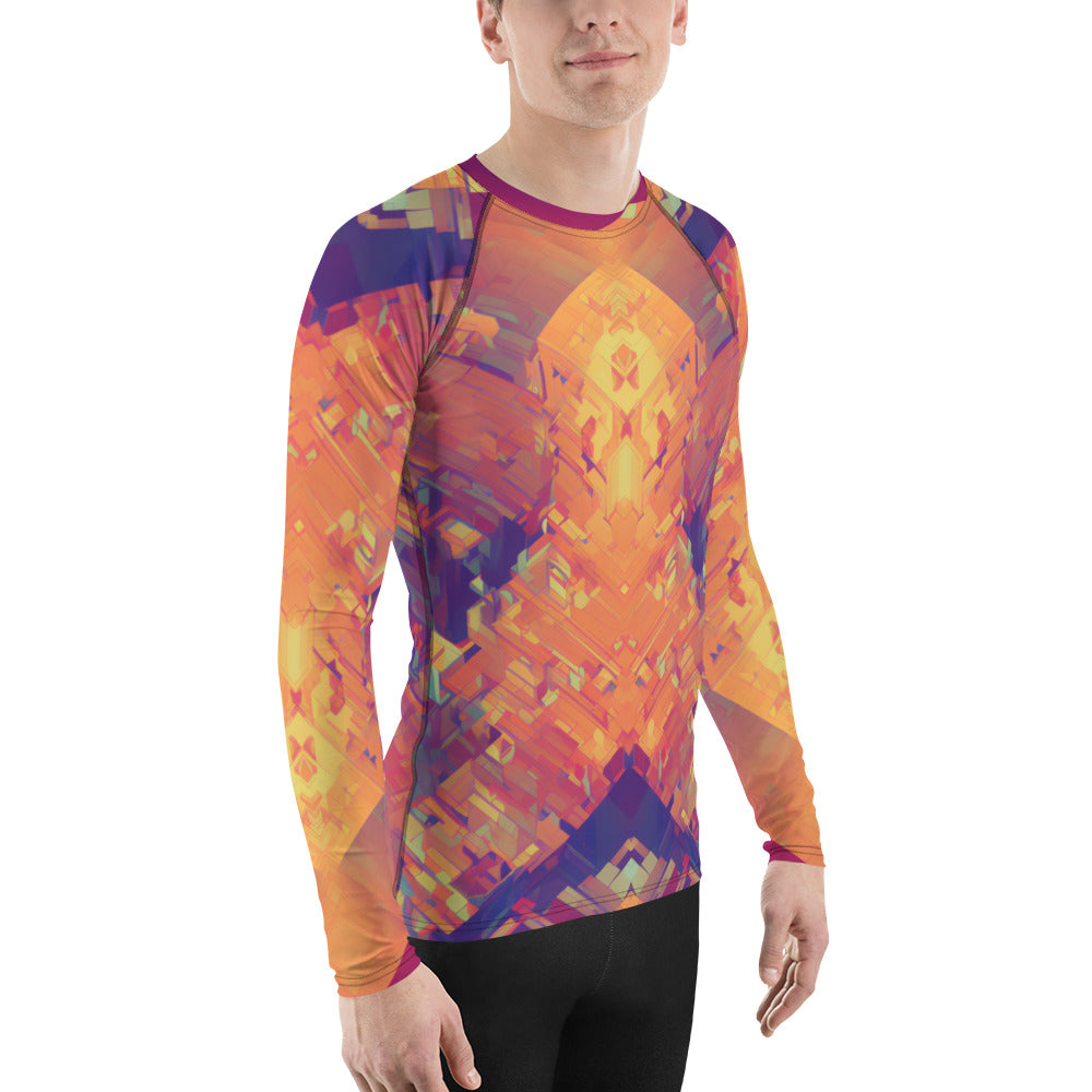 Retro Cube : Men's Rash Guard