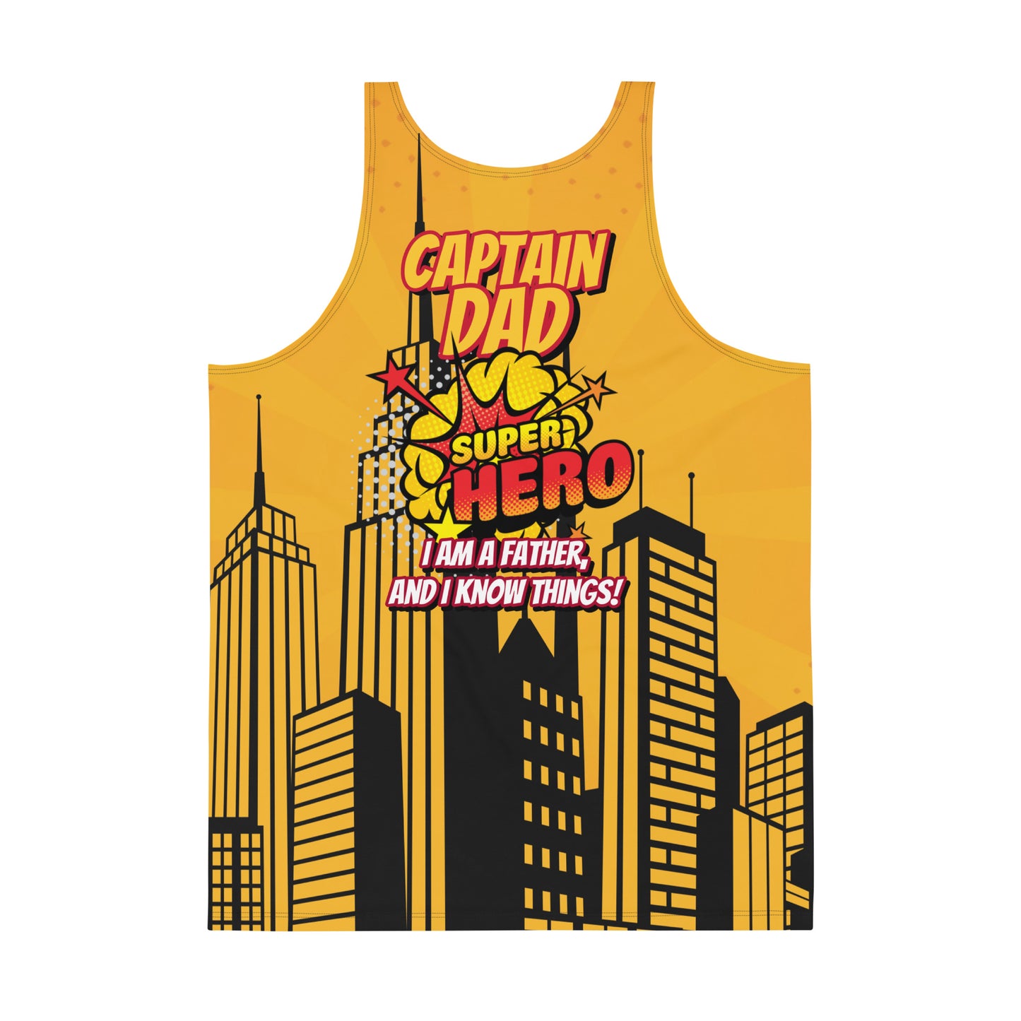 Captain Dad, Super Hero : Unisex Tank Top