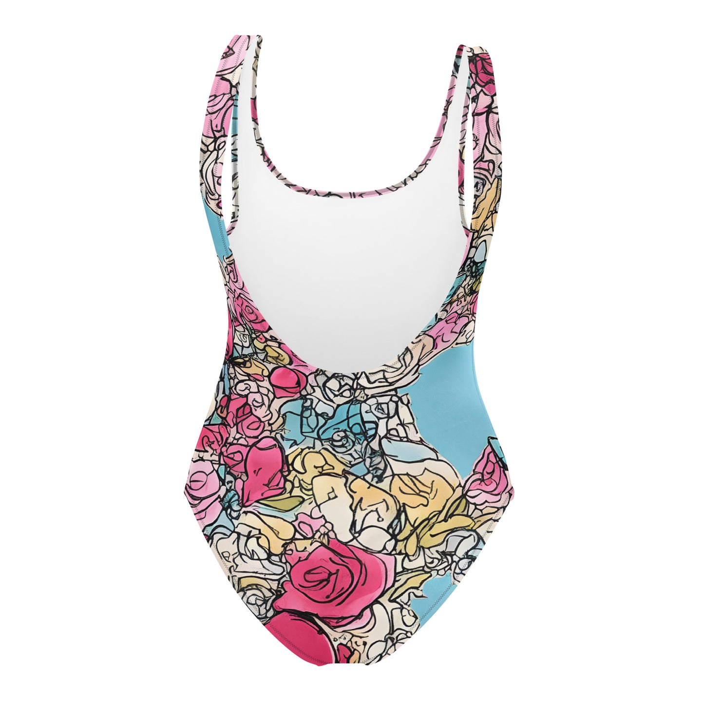 Sketchy Floral : One-Piece Swimsuit