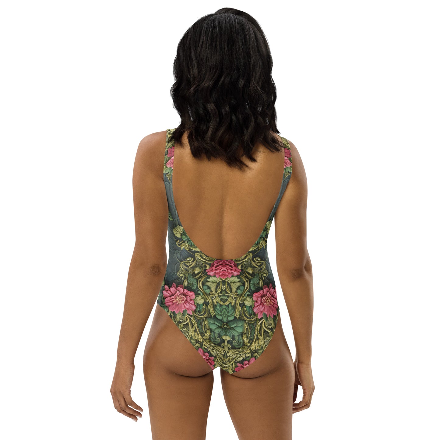 Ancient Roses One-Piece Swimsuit