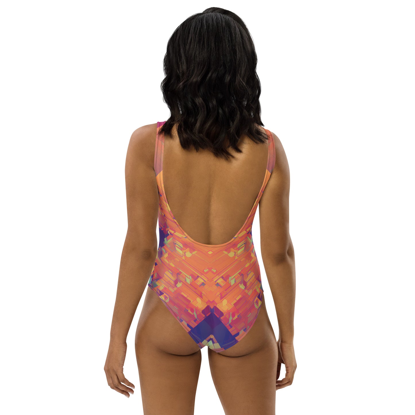 Retro Cubist : One-Piece Swimsuit