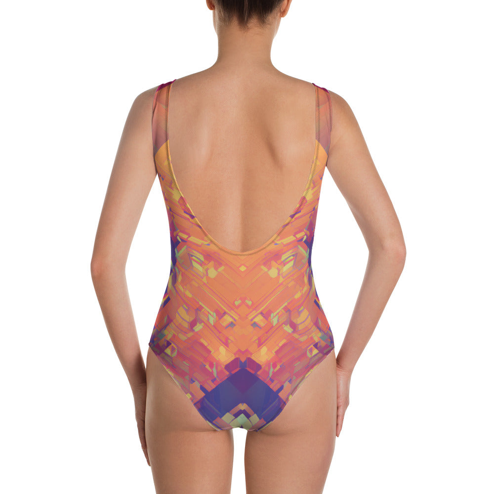 Retro Cubist : One-Piece Swimsuit