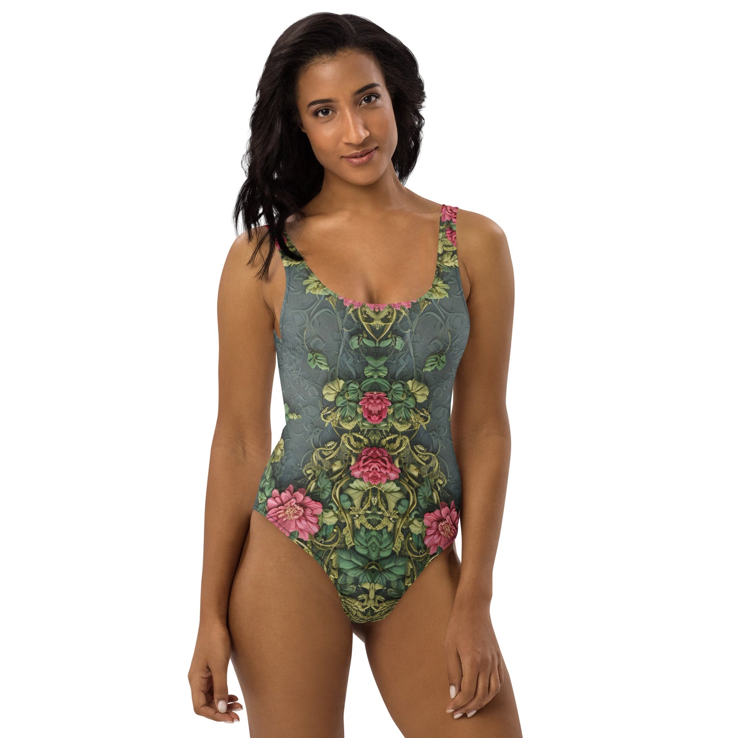 Ancient Roses One-Piece Swimsuit