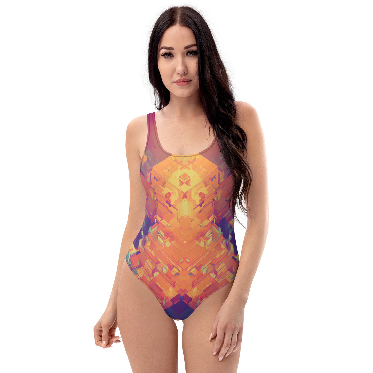 Retro Cubist : One-Piece Swimsuit
