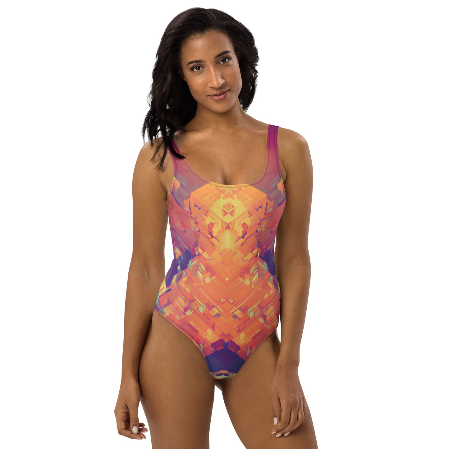 Retro Cubist : One-Piece Swimsuit