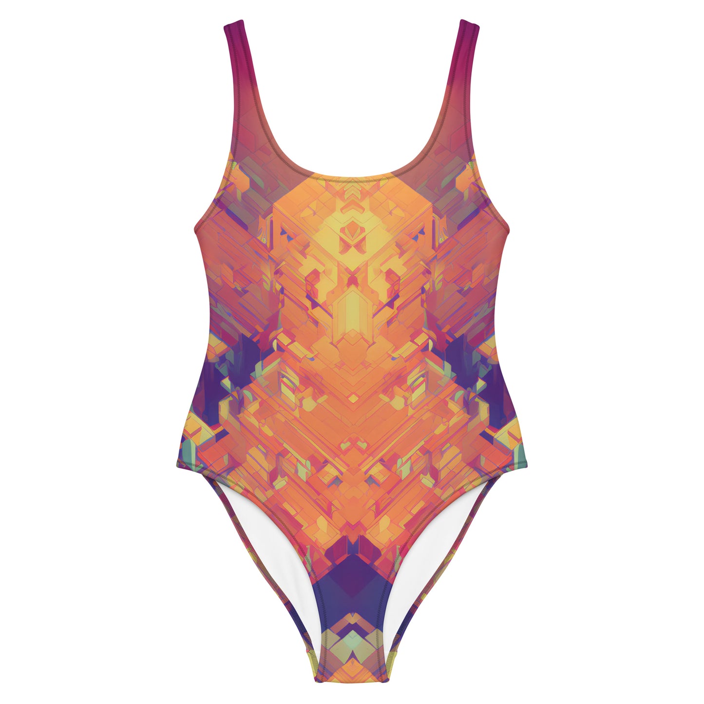Retro Cubist : One-Piece Swimsuit
