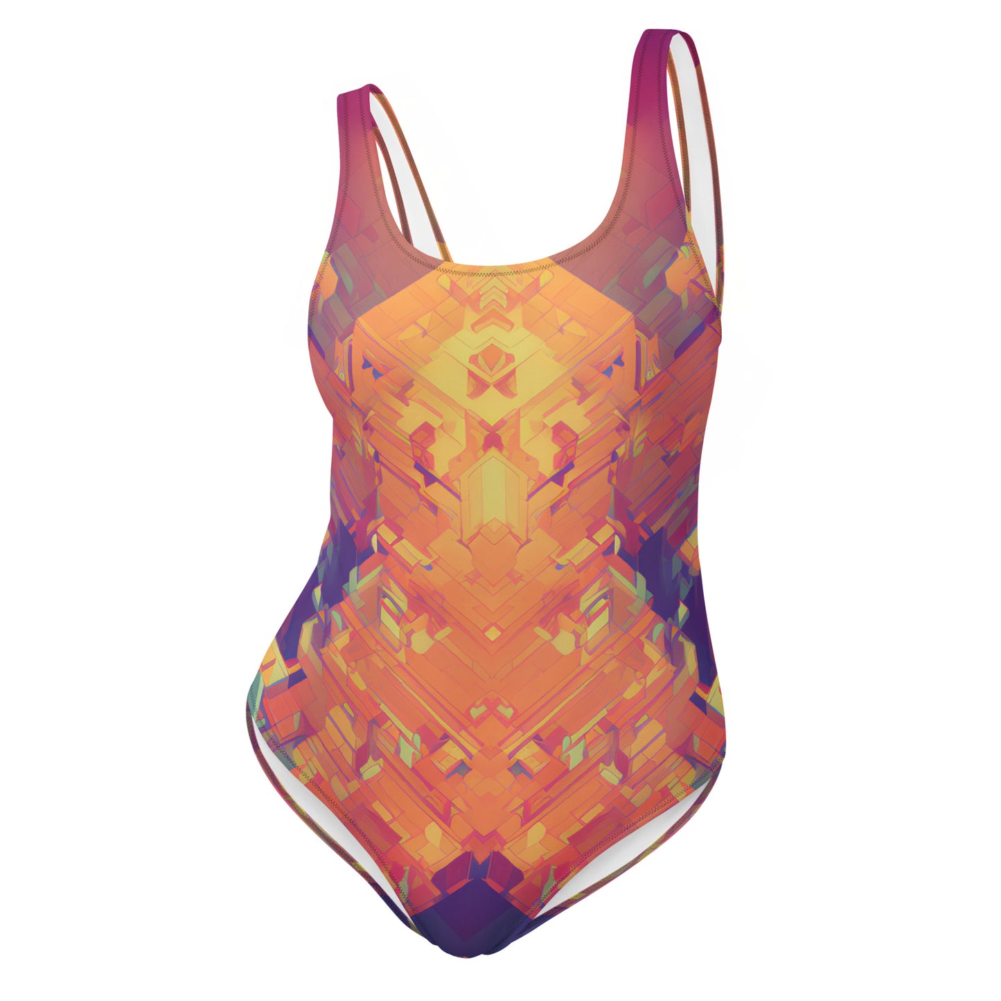 Retro Cubist : One-Piece Swimsuit