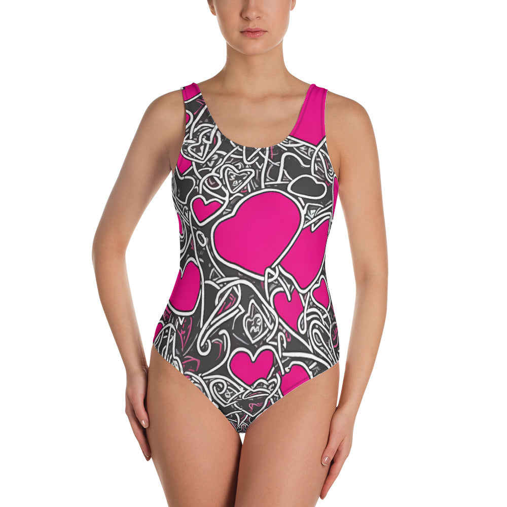Crazy Heart : One-Piece Swimsuit