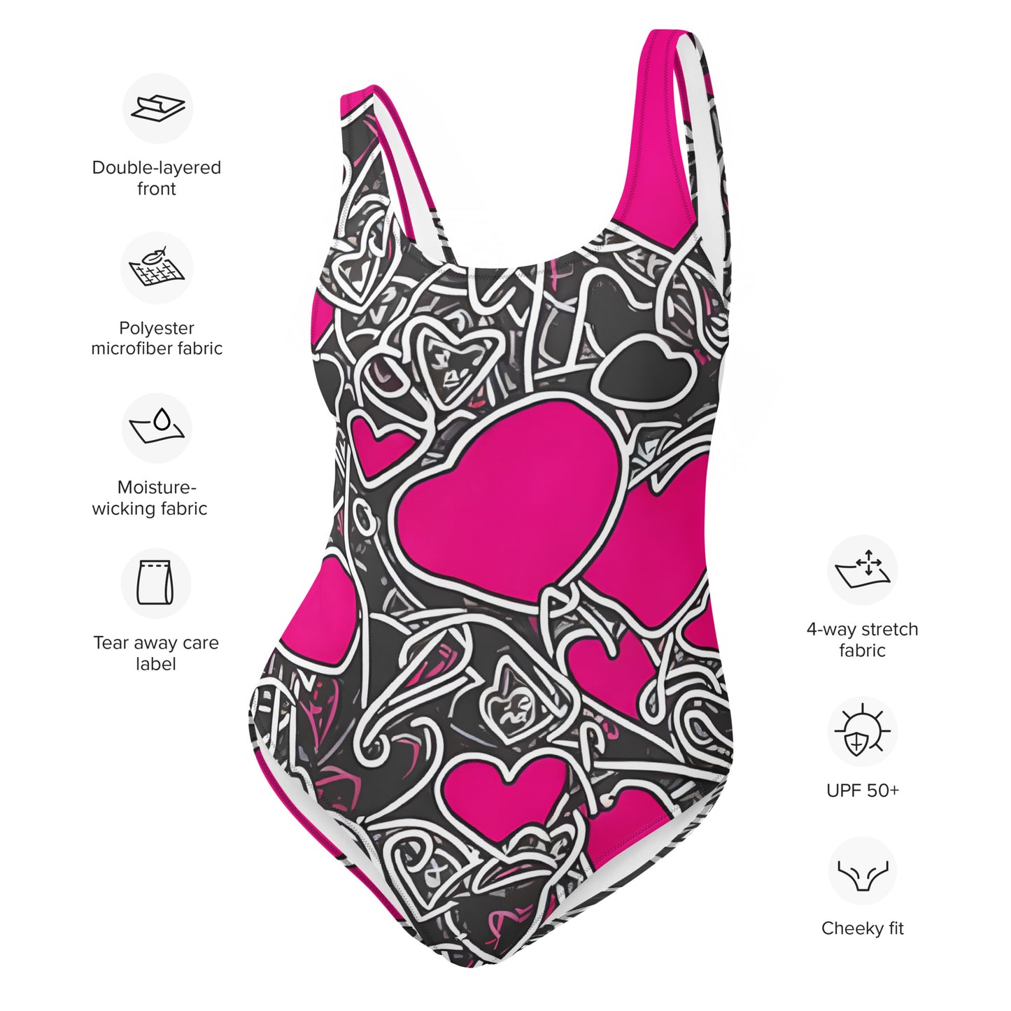 Crazy Heart : One-Piece Swimsuit